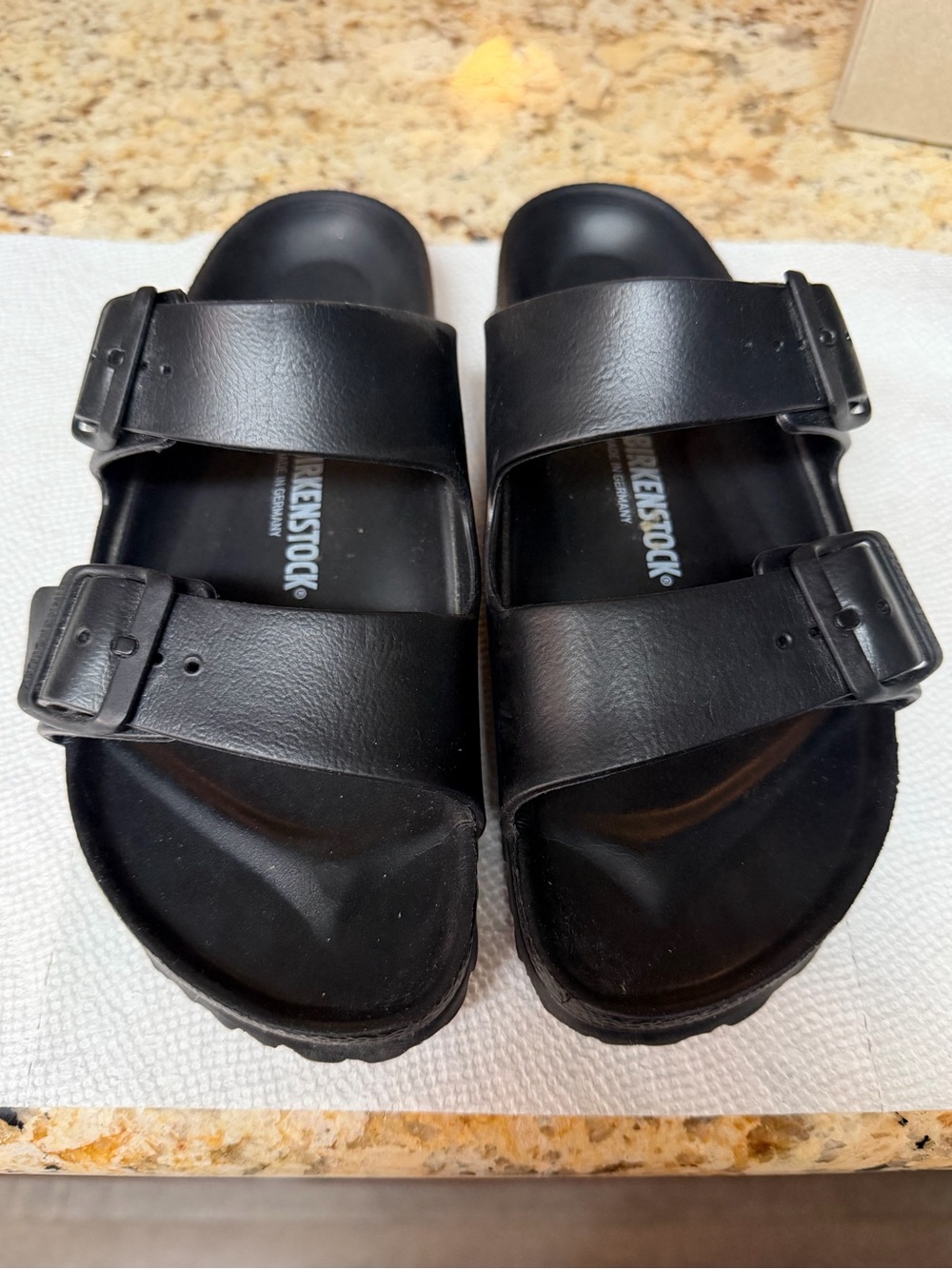 Birkenstock Arizona Eva Black Sandals Birks Birkenstocks Narrow Fit